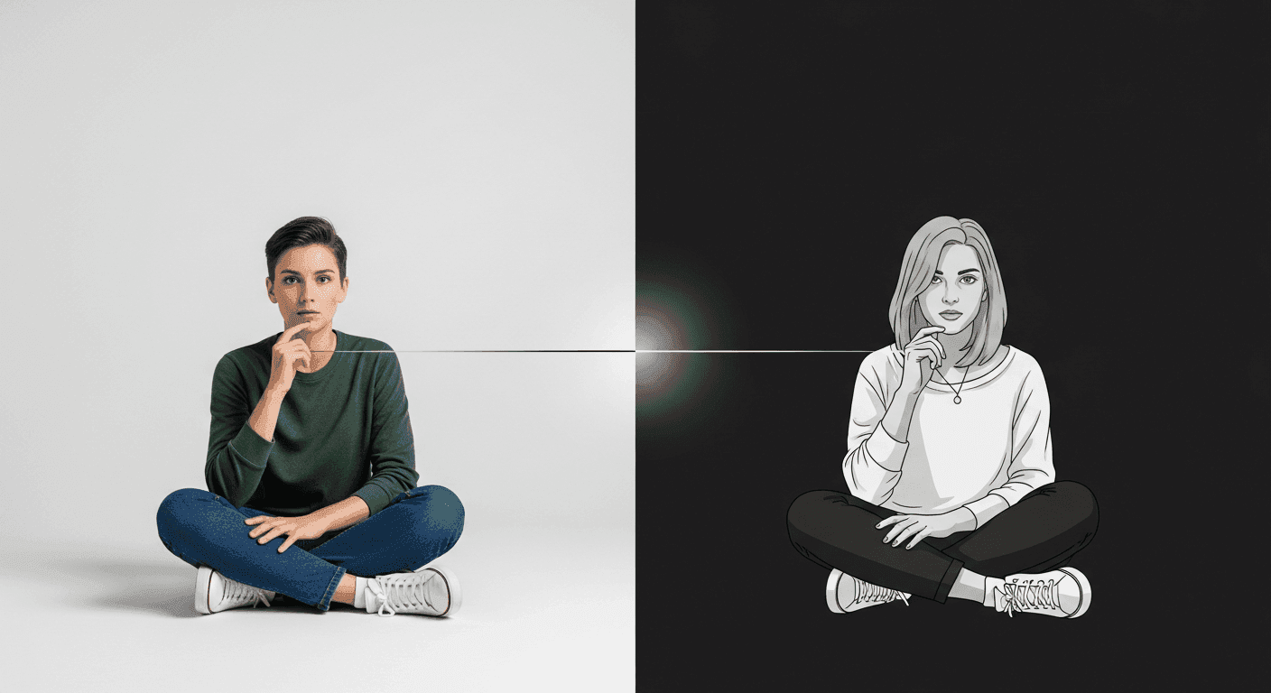 Adapting Photography and Illustrations for Dark Mode Interfaces